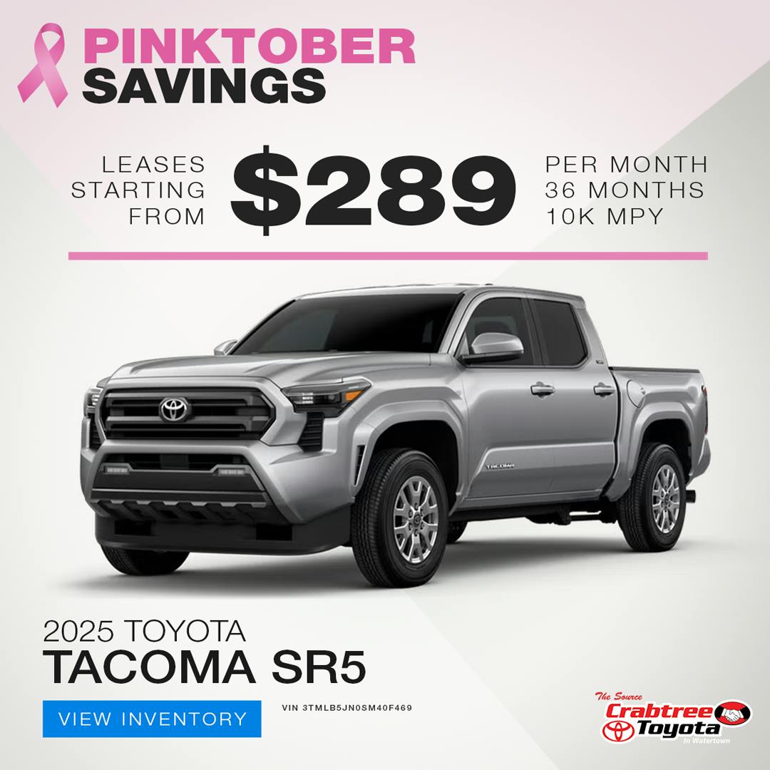 2025 Toyota Tacoma Lease Offer | Crabtree Toyota
