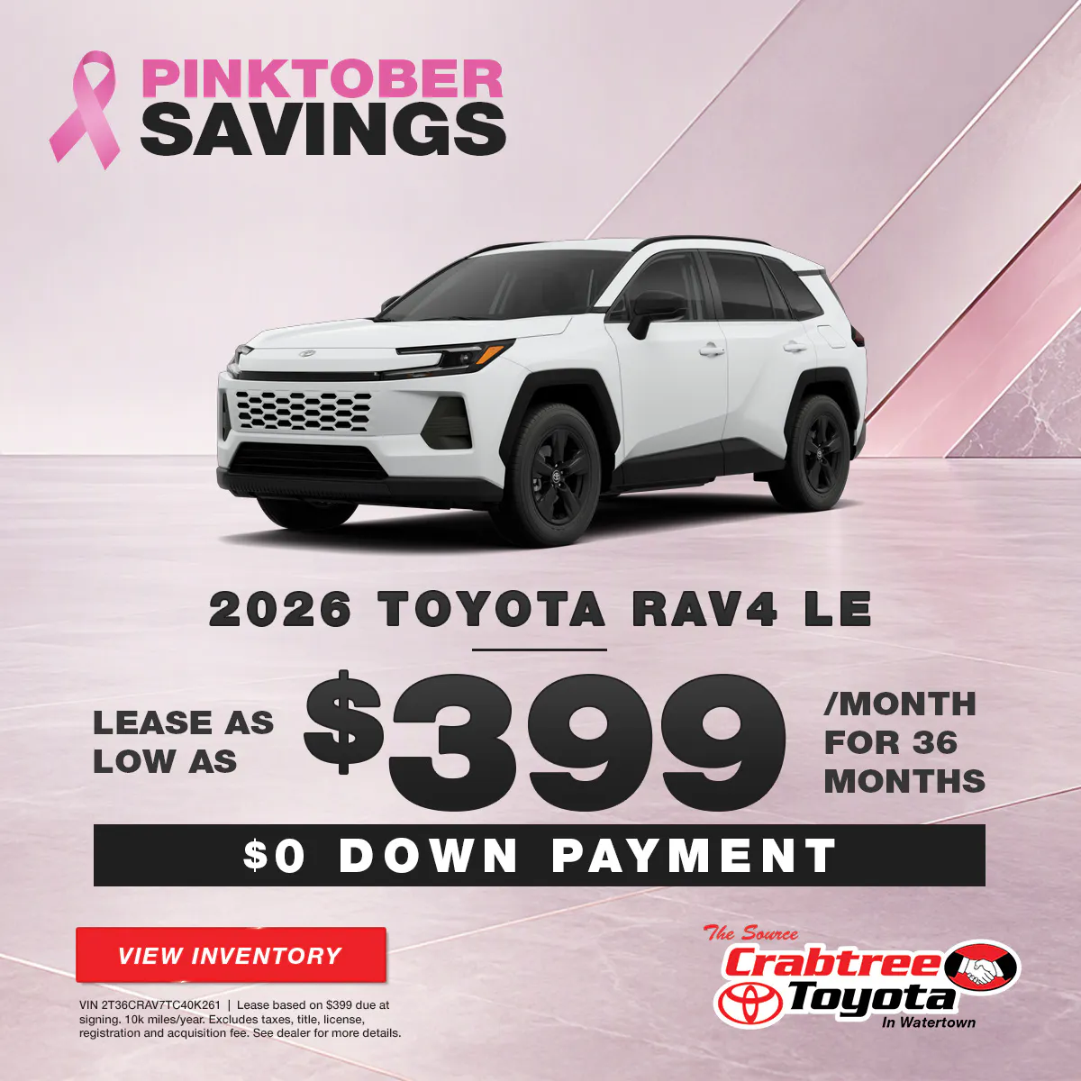 2026 Toyota RAV4 Lease Offer | Crabtree Toyota