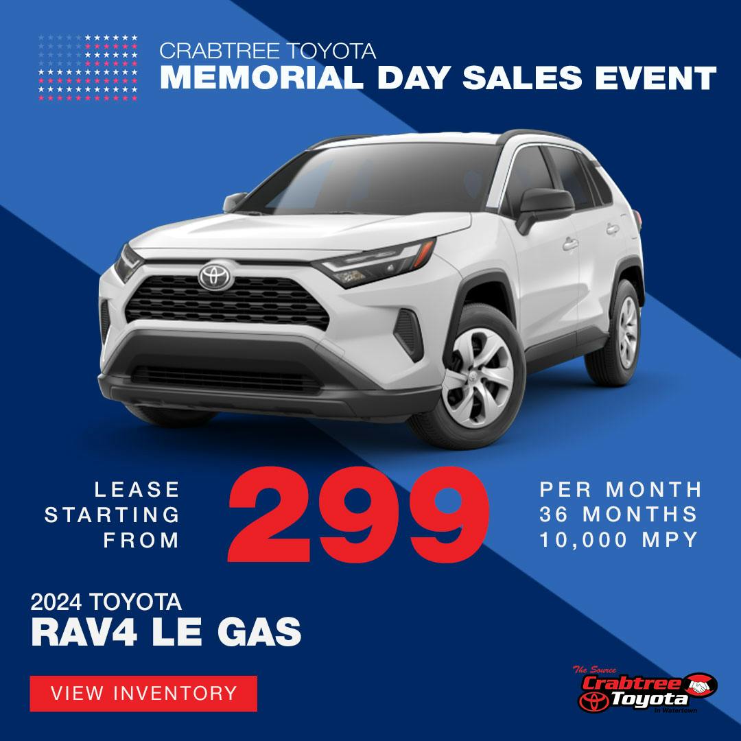 TOYOTA RAV4 LE LEASE OFFER | Crabtree Toyota