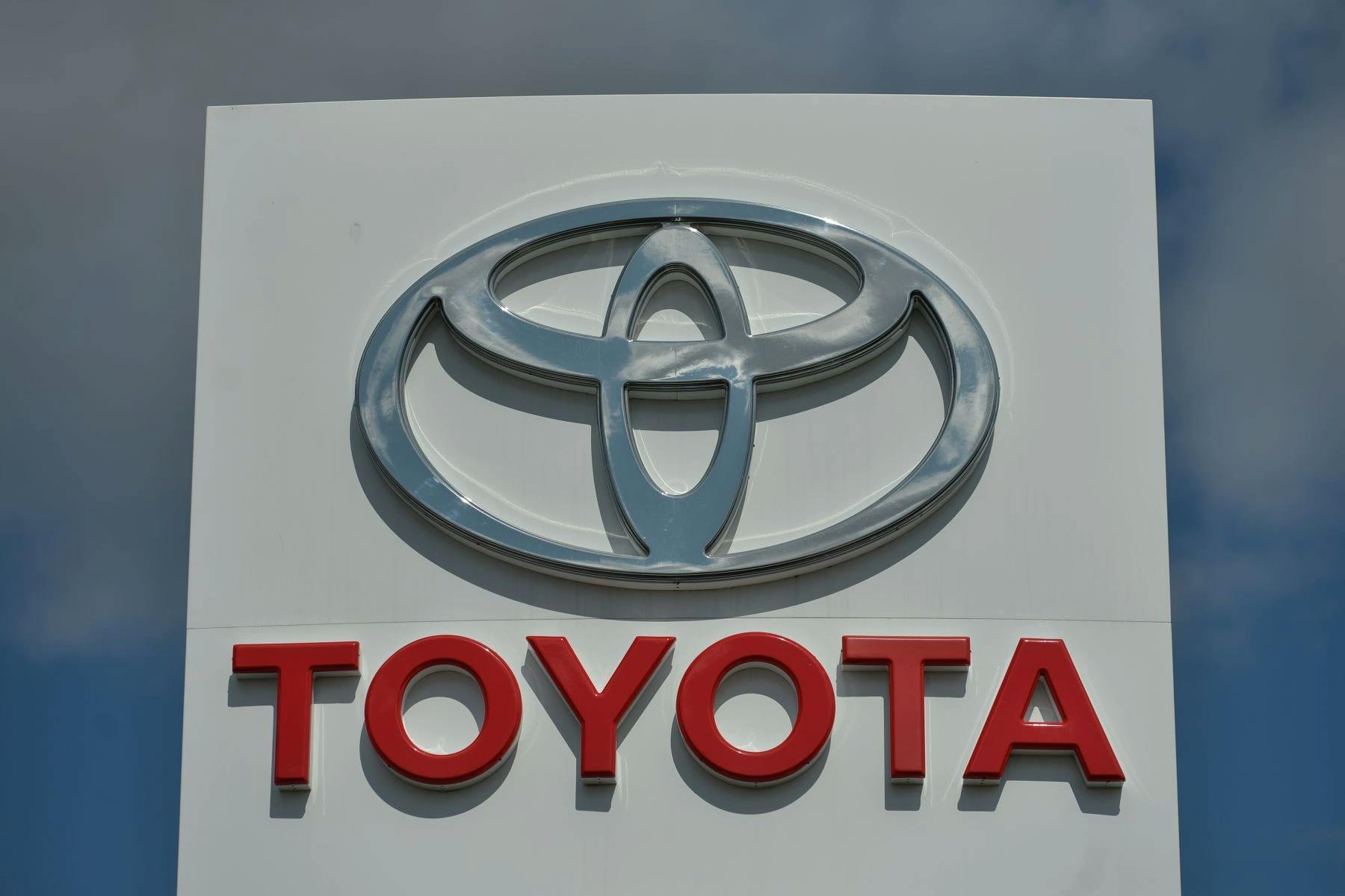 Toyota Logo on a sign