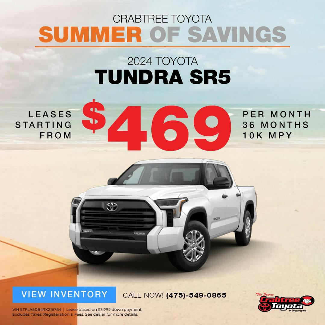 Toyota Tundra Lease Offer | Crabtree Toyota