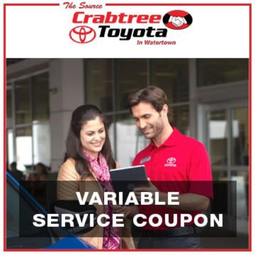 Variable Service Coupon | Crabtree Toyota