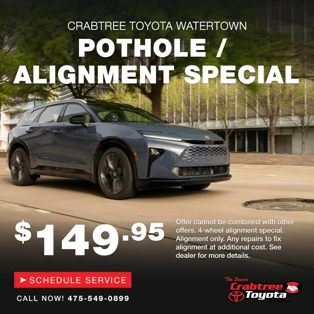 Pothole & Alignment Special | Crabtree Toyota