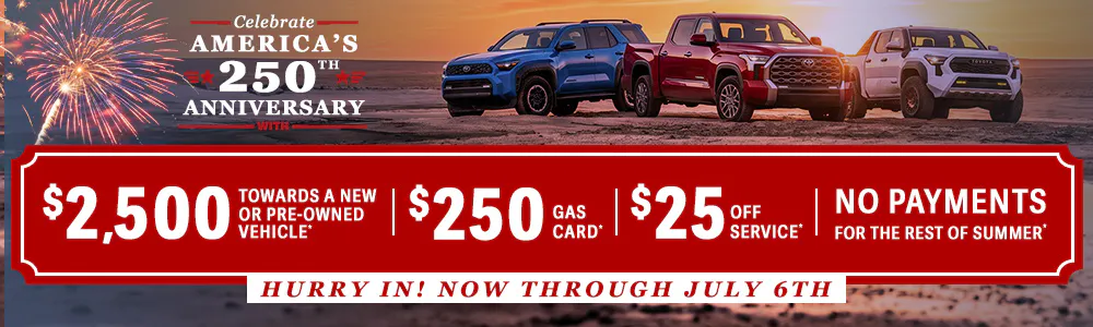Celebrate and Save through July 6th | Crabtree Toyota