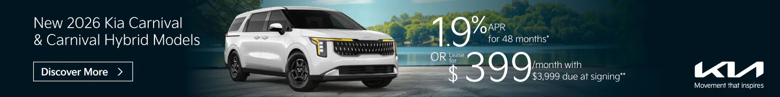 2026 Kia Carnival and Carnival Hybrid Models