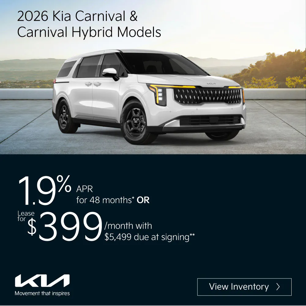2026 Kia Carnival and Carnival Hybrid Models | Cumberland Kia