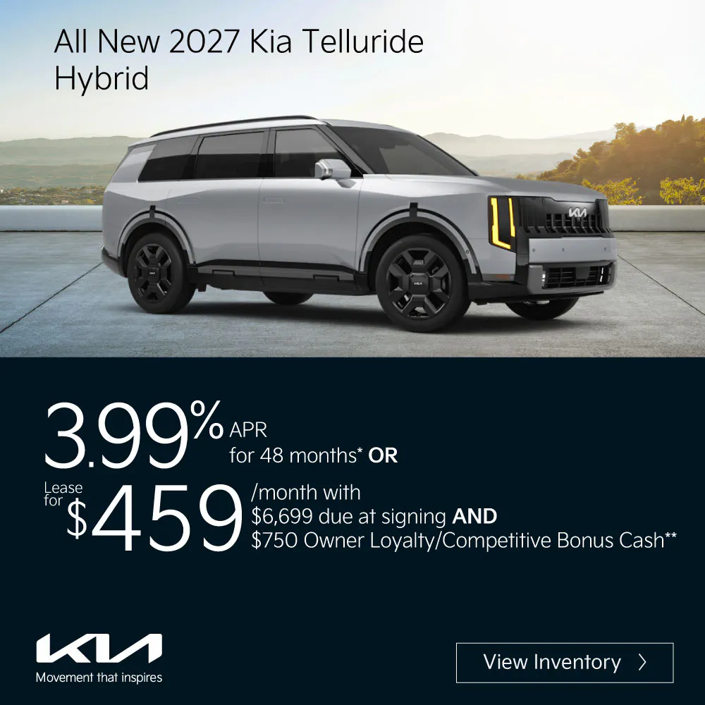 All New 2027 Kia Telluride and Telluride Hybrid | Cumberland Kia
