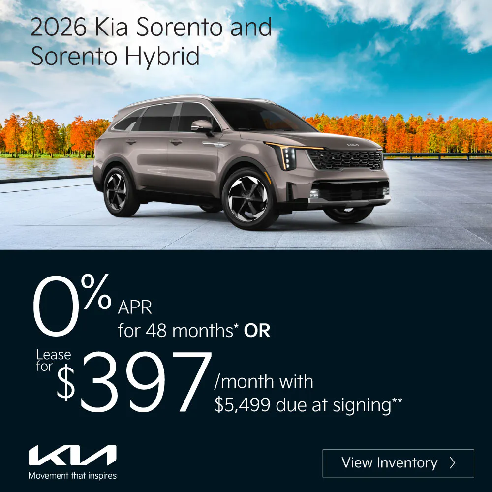 2026 Kia Sorento and Sorento Hybrid Models | Cumberland Kia