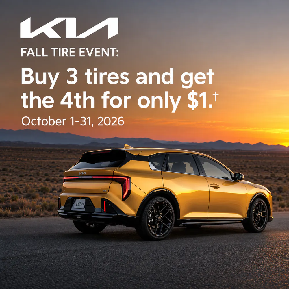 Buy 3 tires and get the 4th for only $1 | Cumberland Kia