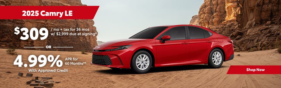 New 2025 Toyota Camry Lease $309 | David Wilson's Toyota of Las Vegas