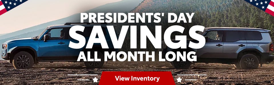 Presidents’ Day Savings | David Wilson's Toyota of Las Vegas