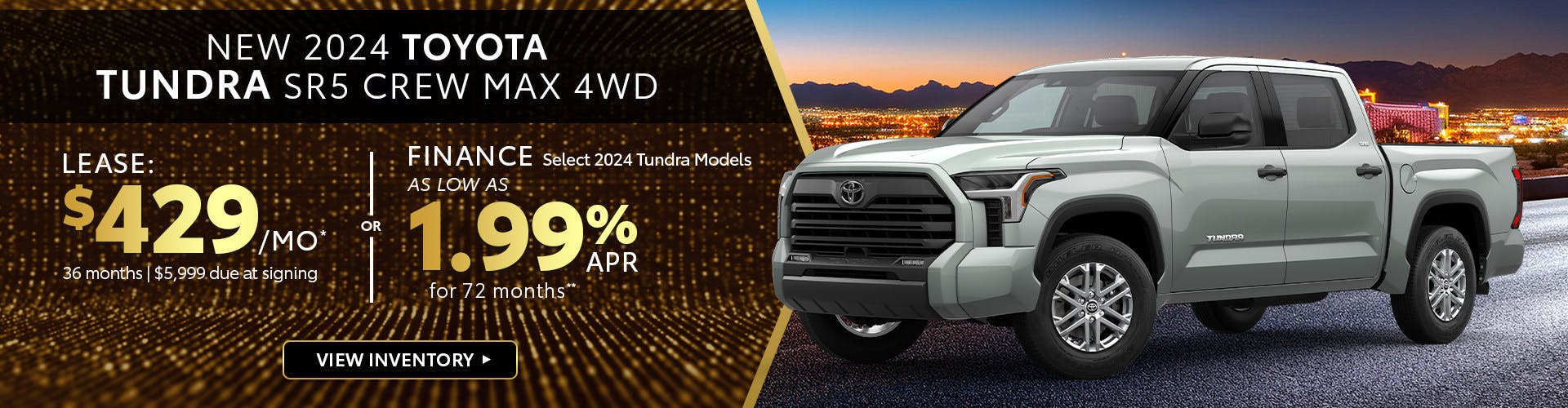 New 2025 Toyota Tundra Lease for $429