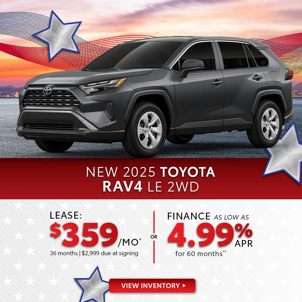 New 2025 Toyota RAV4 Lease $359