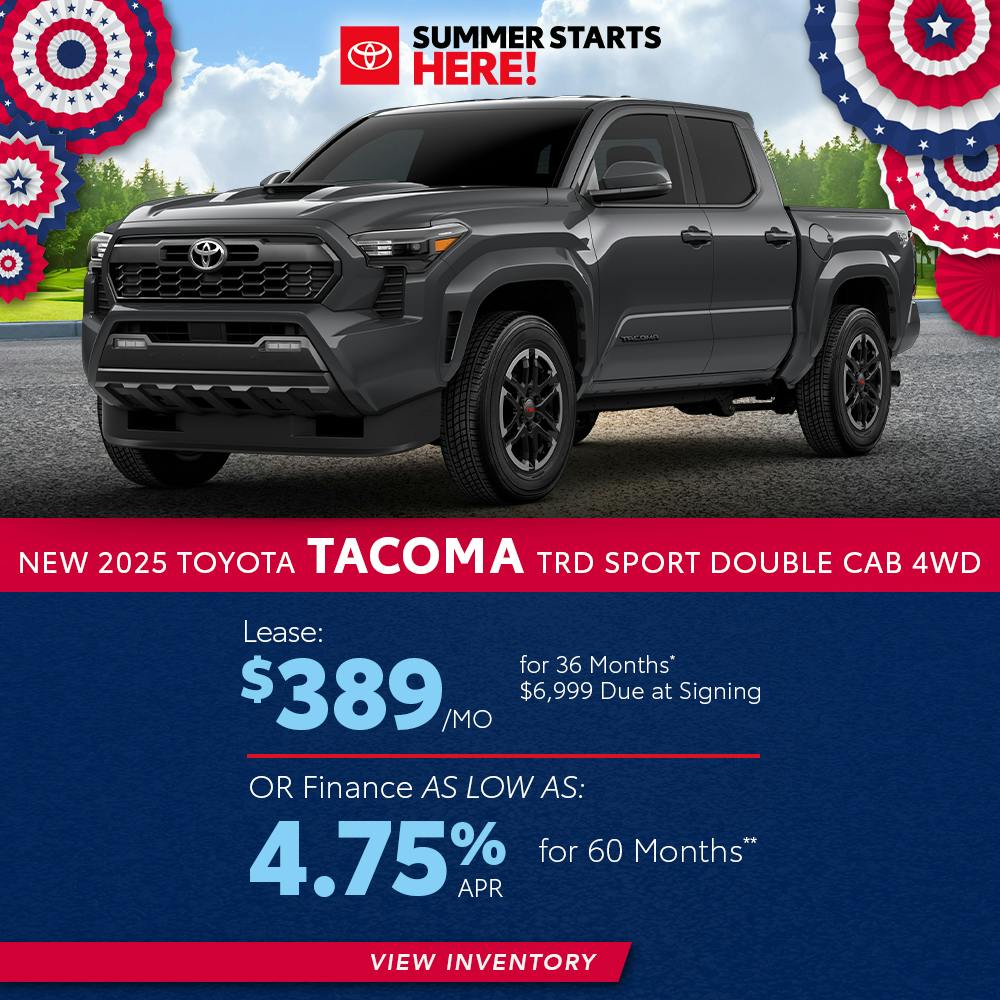 New 2025 Toyota Tacoma Lease For $389