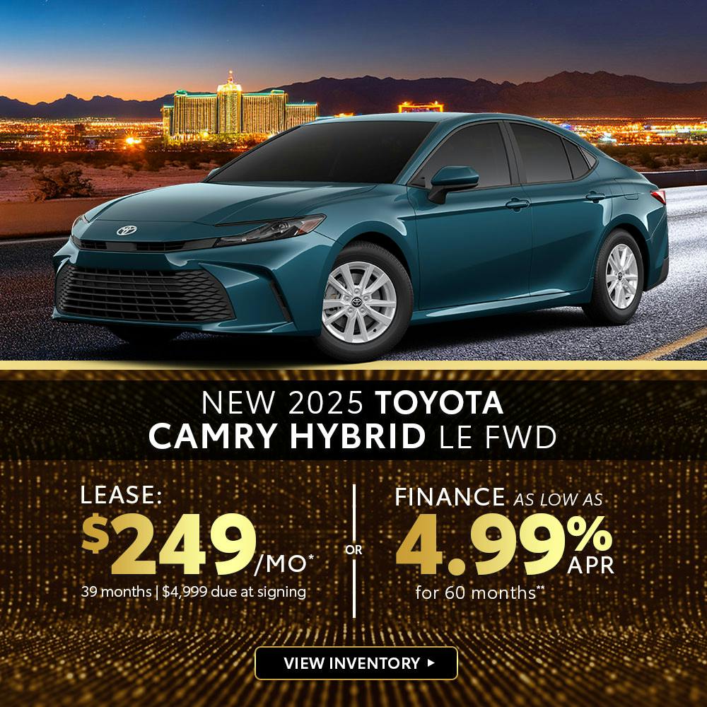 New 2025 Camry Hybrid Lease for $249