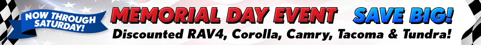 Memorial Day Event | Daytona Toyota
