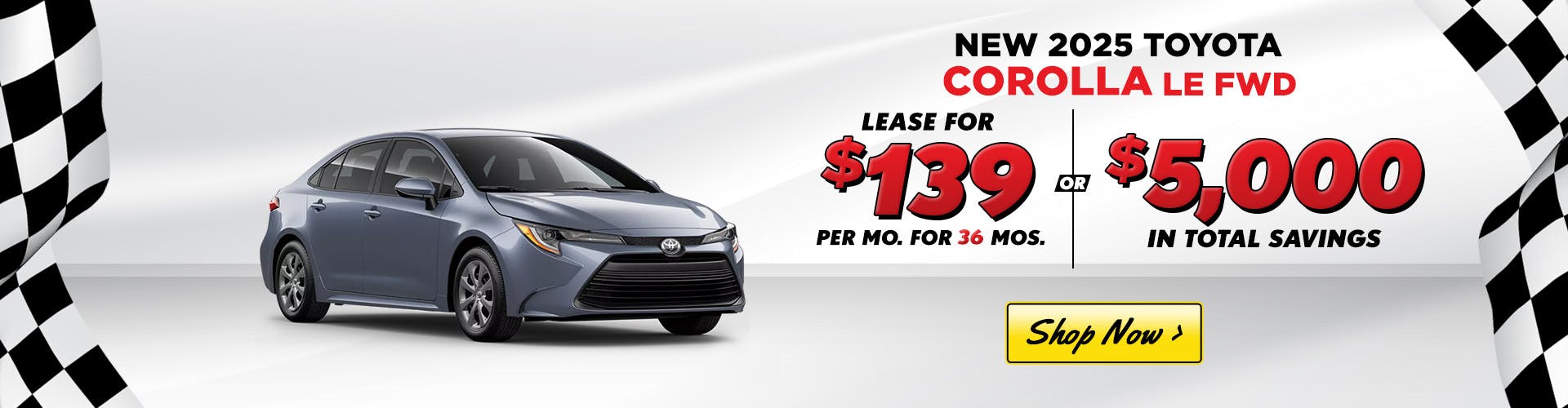 2025 TOYOTA COROLLA LE – SEPT 2025
