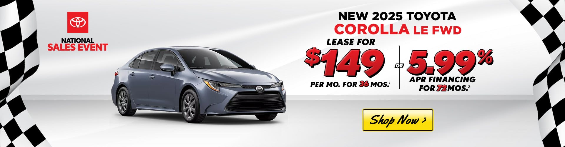 2025 TOYOTA COROLLA LE – AUG 2025