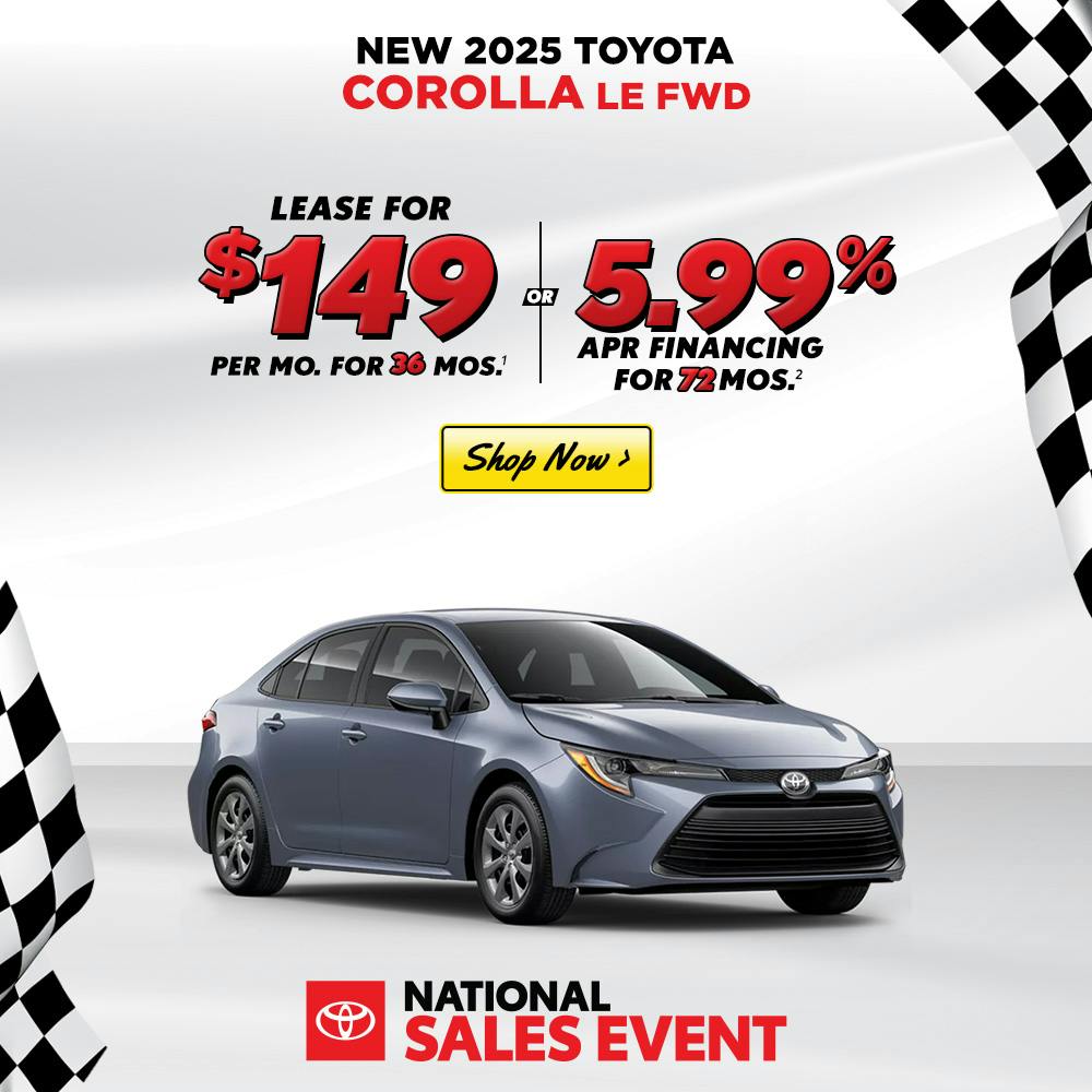 2025 TOYOTA COROLLA LE – AUG 2025