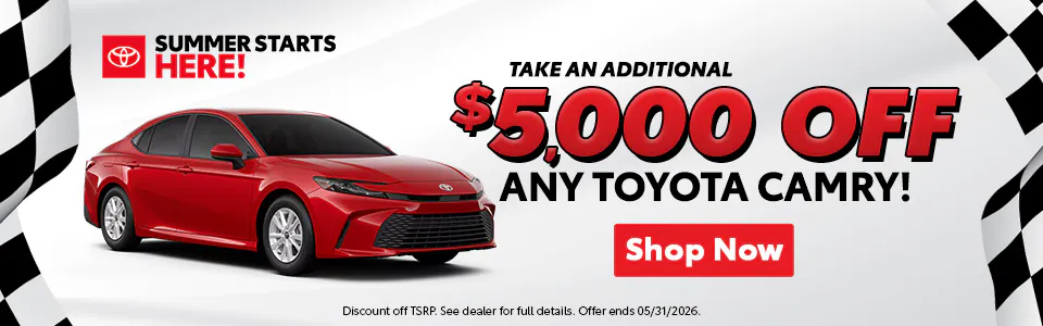 $5000 Off Any Camry SRP | Daytona Toyota