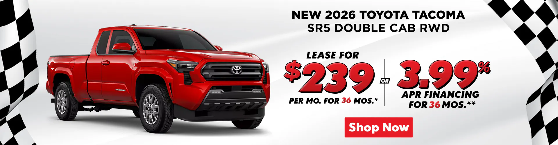 2026 TOYOTA TACOMA DOUBLE CAB 6′ BED SR5 RWD