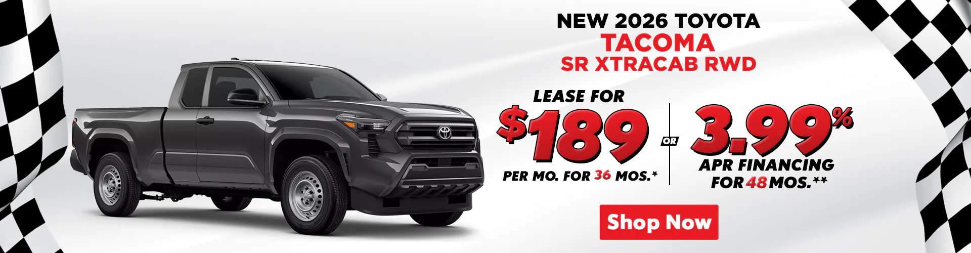 2026 TOYOTA TACOMA XTRACAB 6′ BED SR RWD