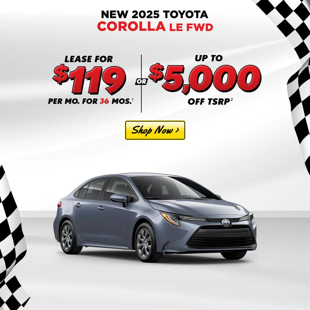 2025 TOYOTA COROLLA LE – OCT 2025