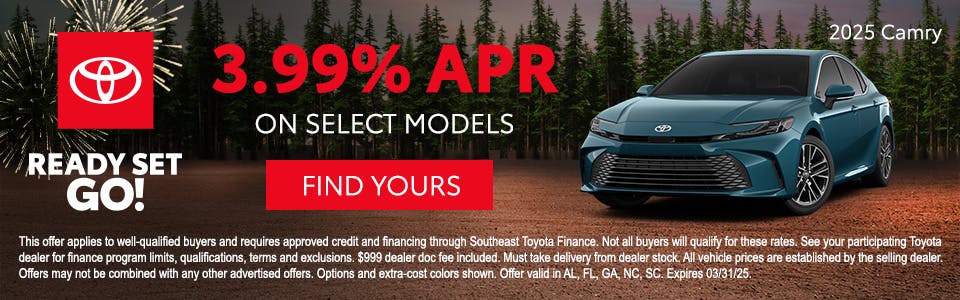 3.99% APR OFFER – MAR2025 | Daytona Toyota