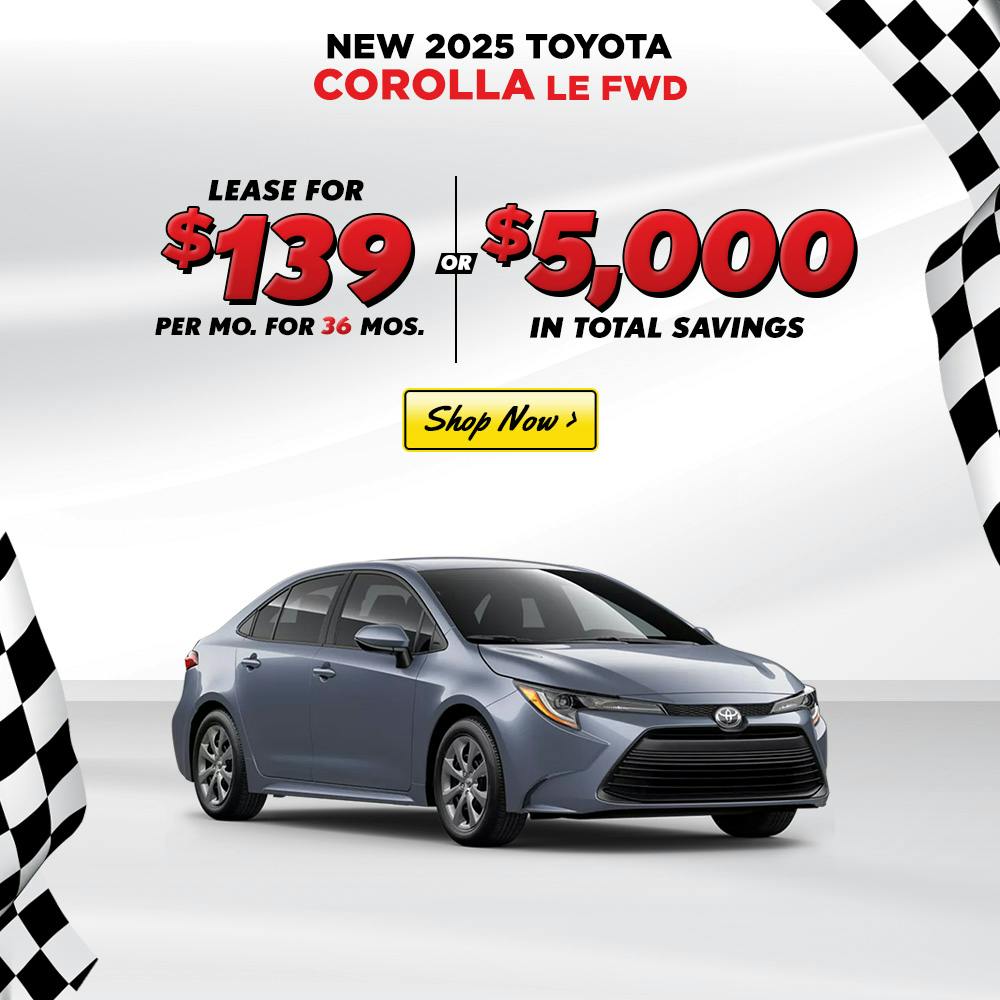 2025 TOYOTA COROLLA LE – SEPT 2025