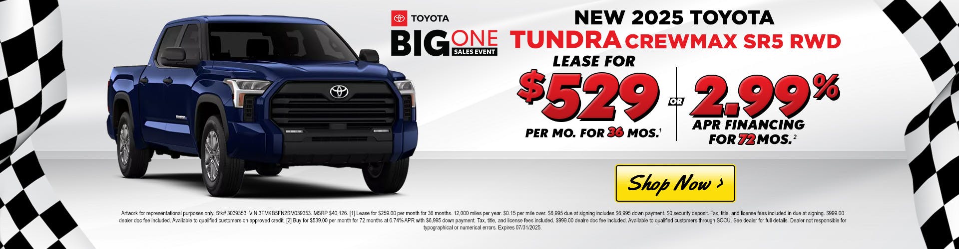 2025 TOYOTA TUNDRA – JULY 2025