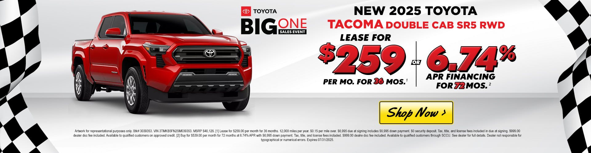 2025 TOYOTA TACOMA – JULY 2025