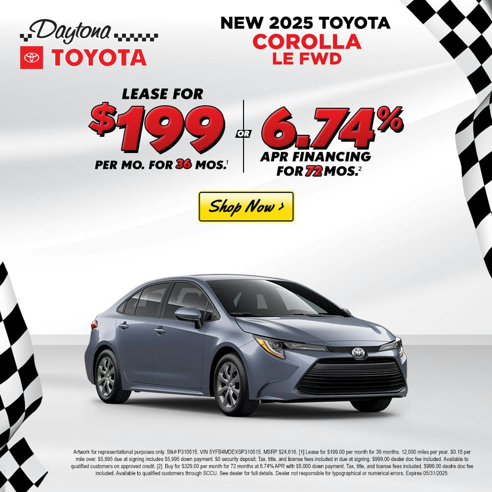 2025 TOYOTA COROLLA LE – MAY 2025