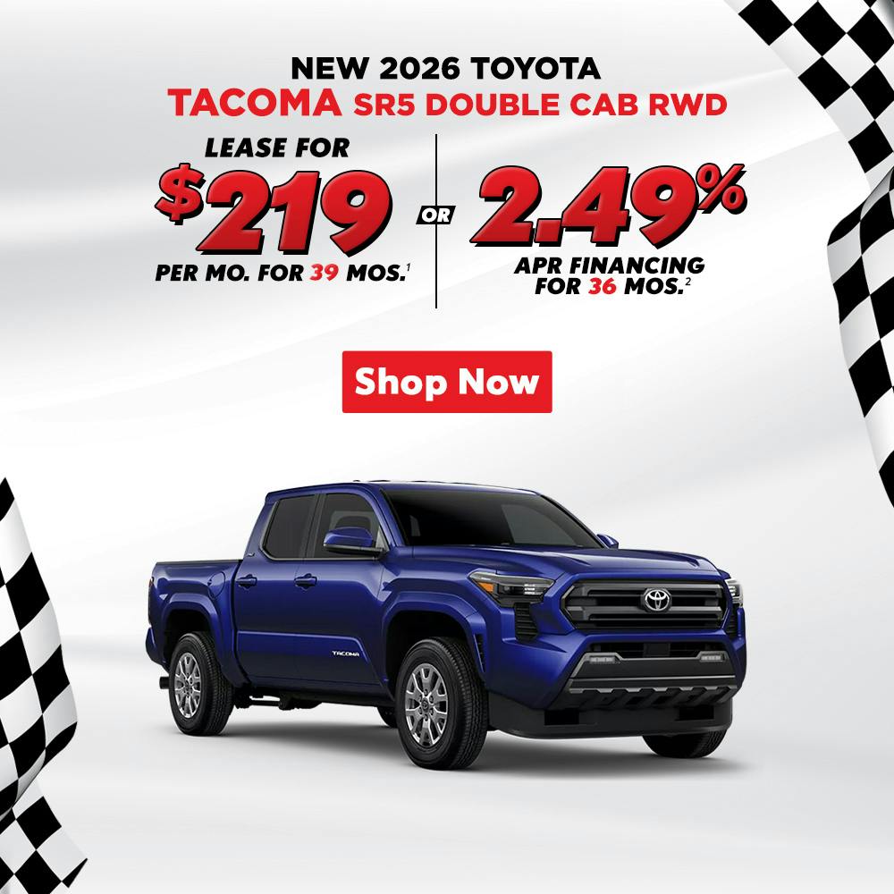 2026 Tacoma – $219 Lease / 2.49% APR