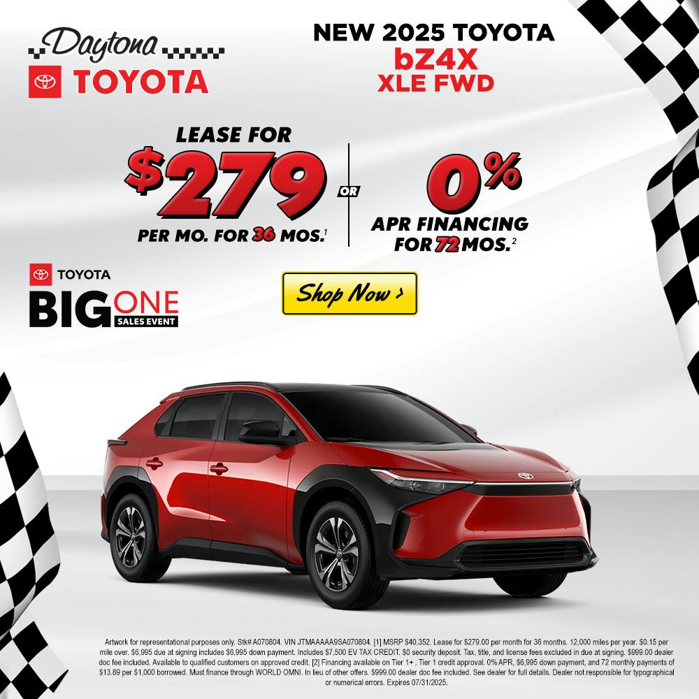 2025 TOYOTA bZ4X – JULY 2025