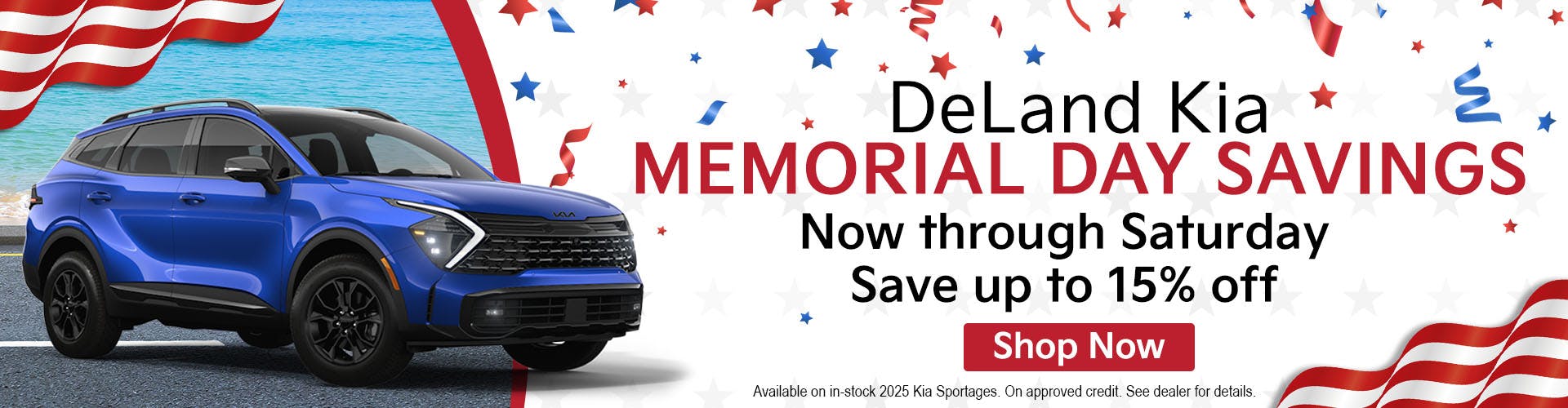 Memorial Day – 4 Day Savings