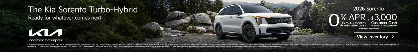 2026 Kia Sorento Turbo-Hybrid