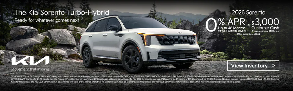 2026 Kia Sorento Turbo-Hybrid | DeLand Kia