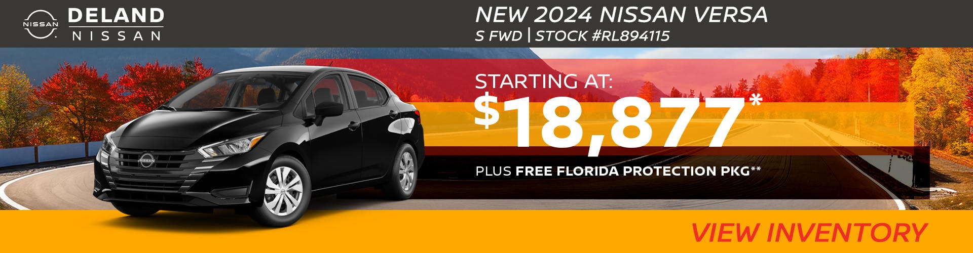 New 2024 Nissan Versa S FWD