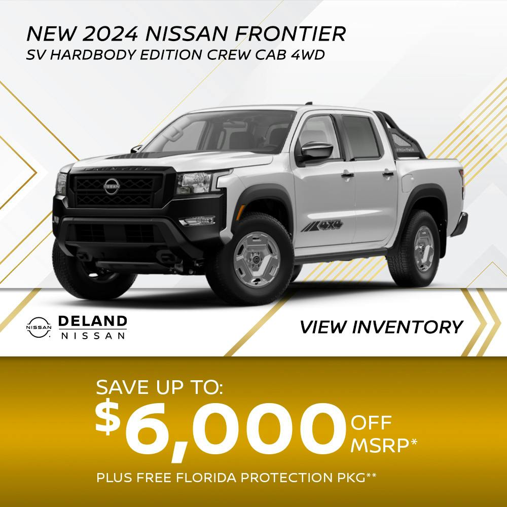 New 2024 Nissan Frontier SV Hardbody Edition Crew Cab 4WD | DeLand Nissan