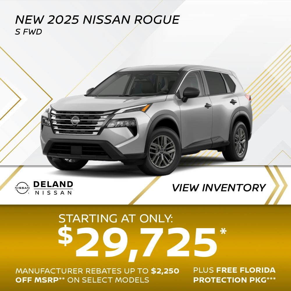 New 2025 Nissan Rogue S FWD | DeLand Nissan