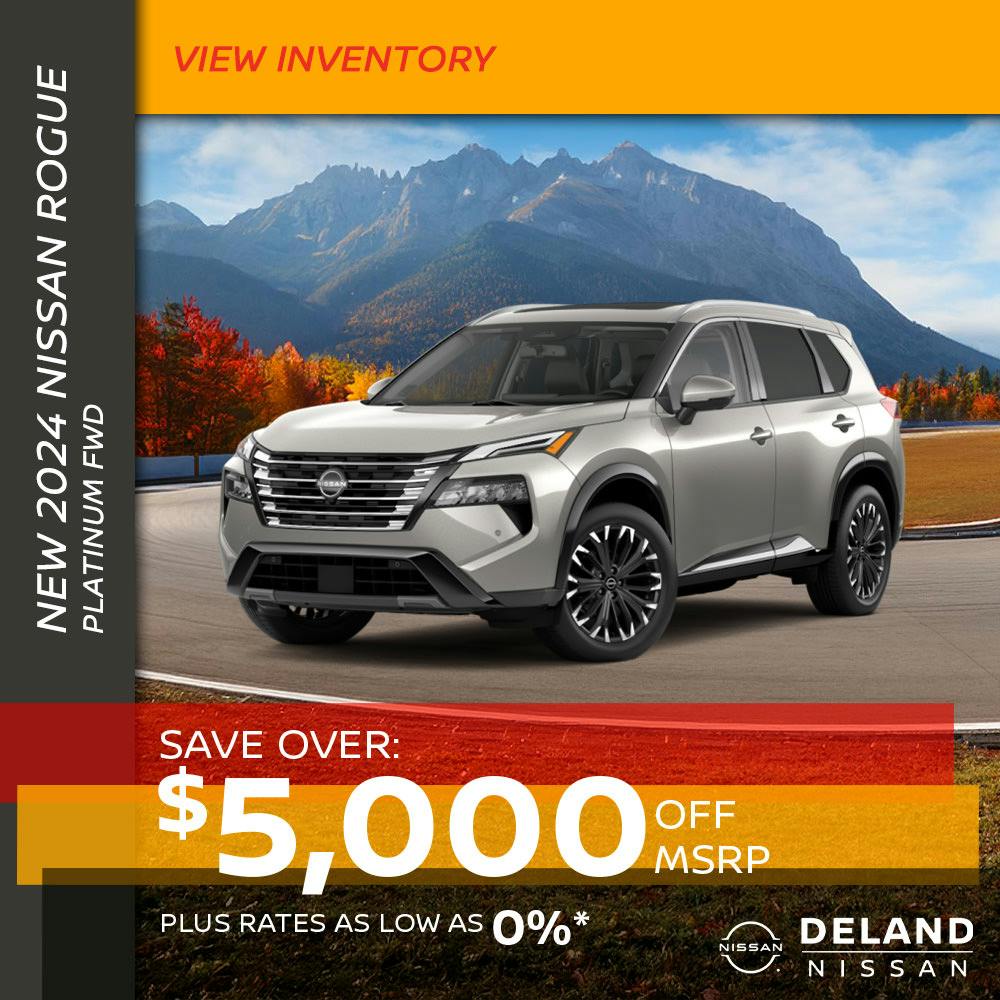 New 2024 Nissan Rogue Platinum FWD | DeLand Nissan