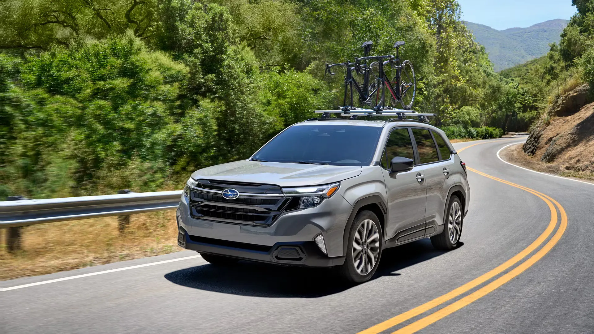 Subaru Forester driving on interstate