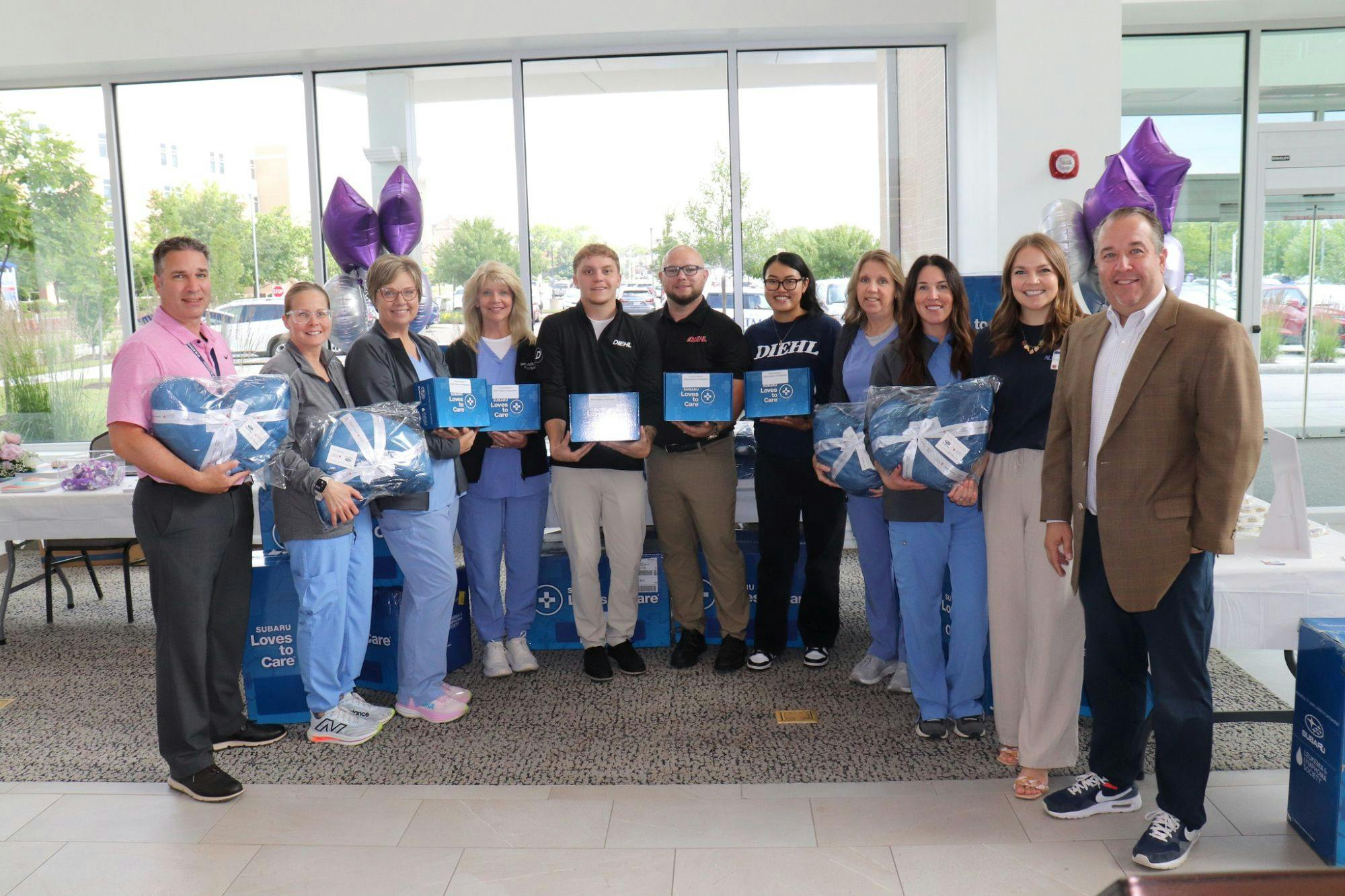 Diehl Subaru team donates care kits to Aultman Health
