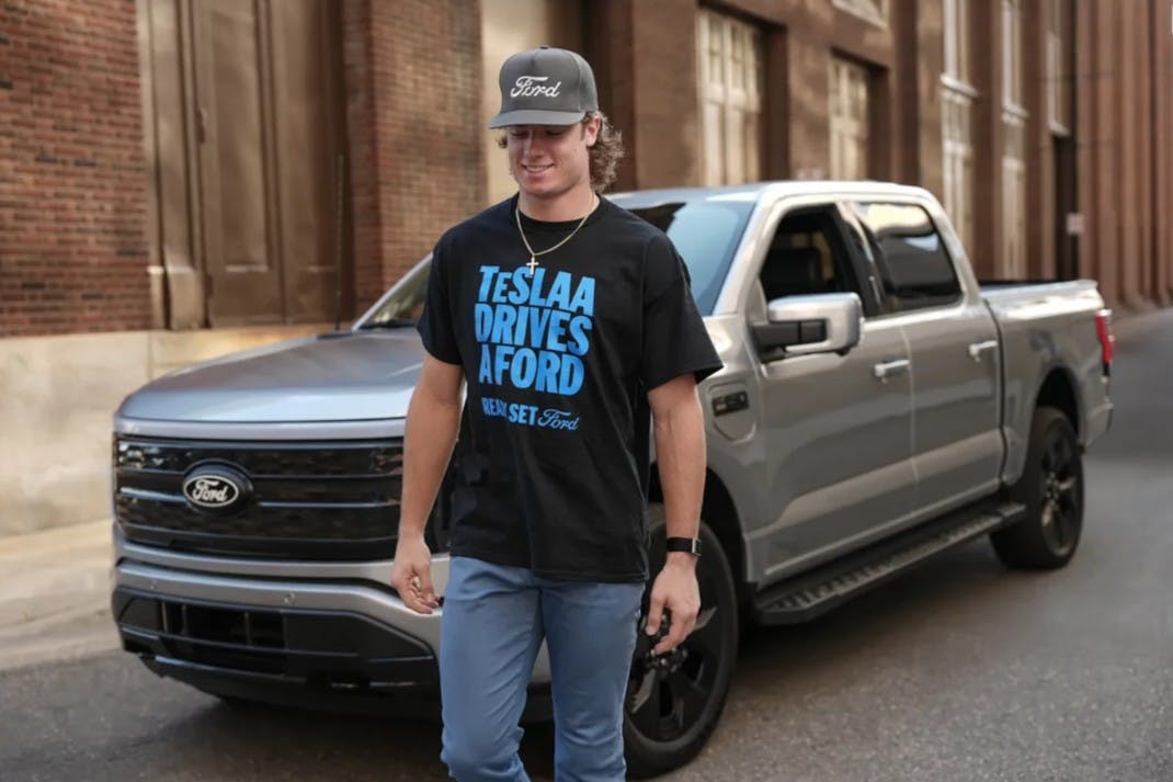 Teslaa Drives a Ford: Ford Gifts an F‑150 to Lions Rookie Isaac TeSlaa