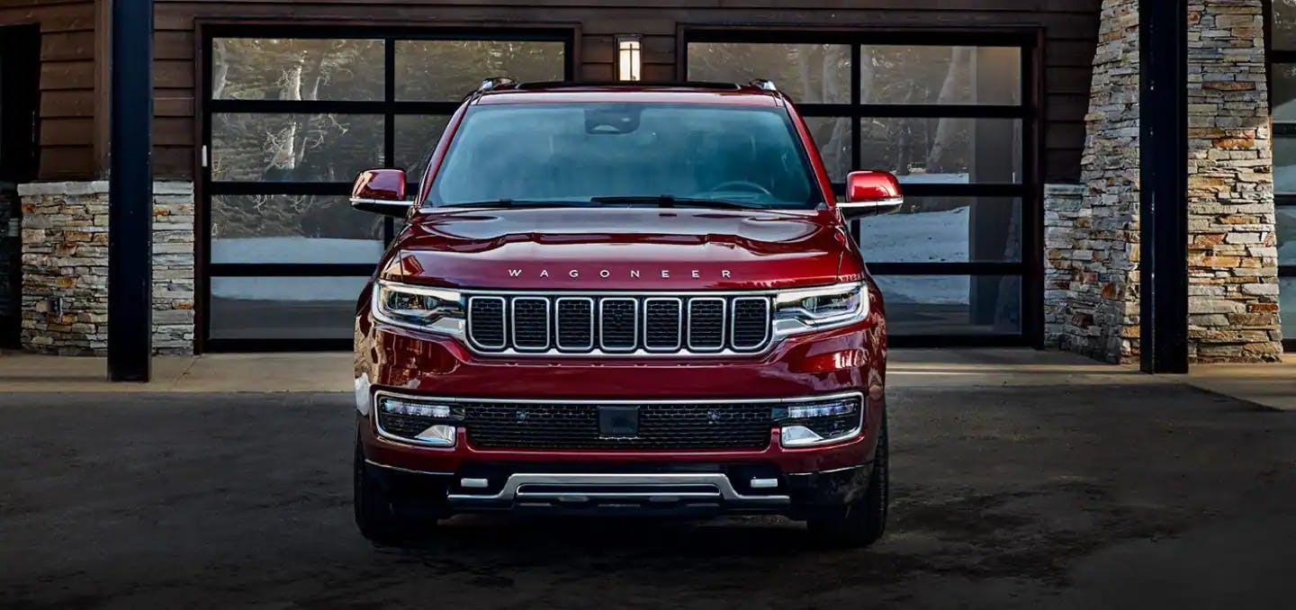 red Jeep Wagoneer