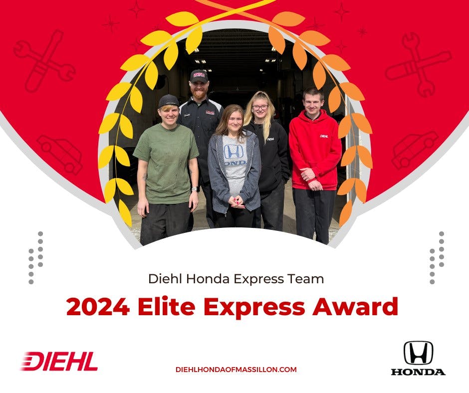 Diehl Honda's Express Team receiving 2024 Elite Express Award