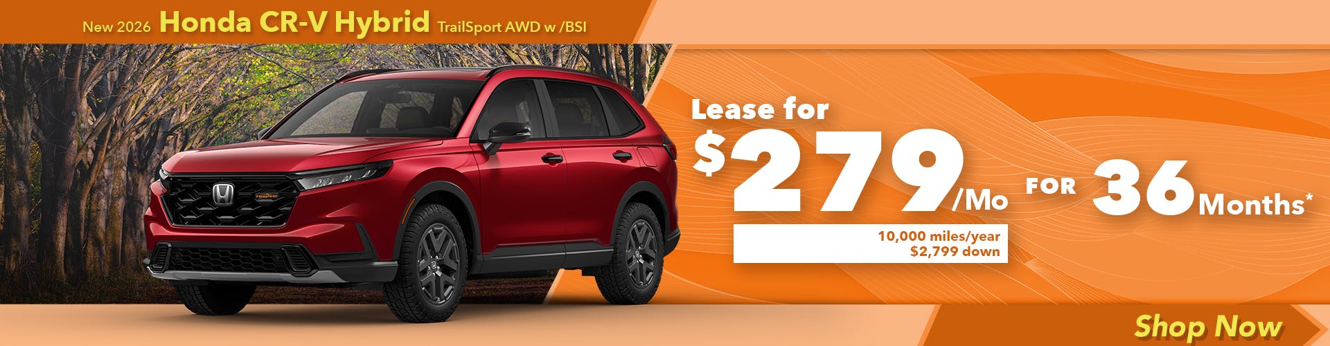 New 2026 Honda CR-V Hybrid TrailSport AWD w /BSI