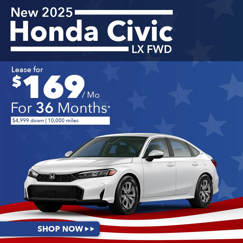 New 2025 Honda Civic LX FWD