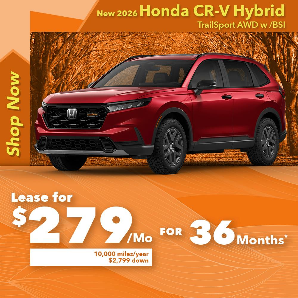 New 2026 Honda CR-V Hybrid TrailSport AWD w /BSI | Diehl Honda of Massillon