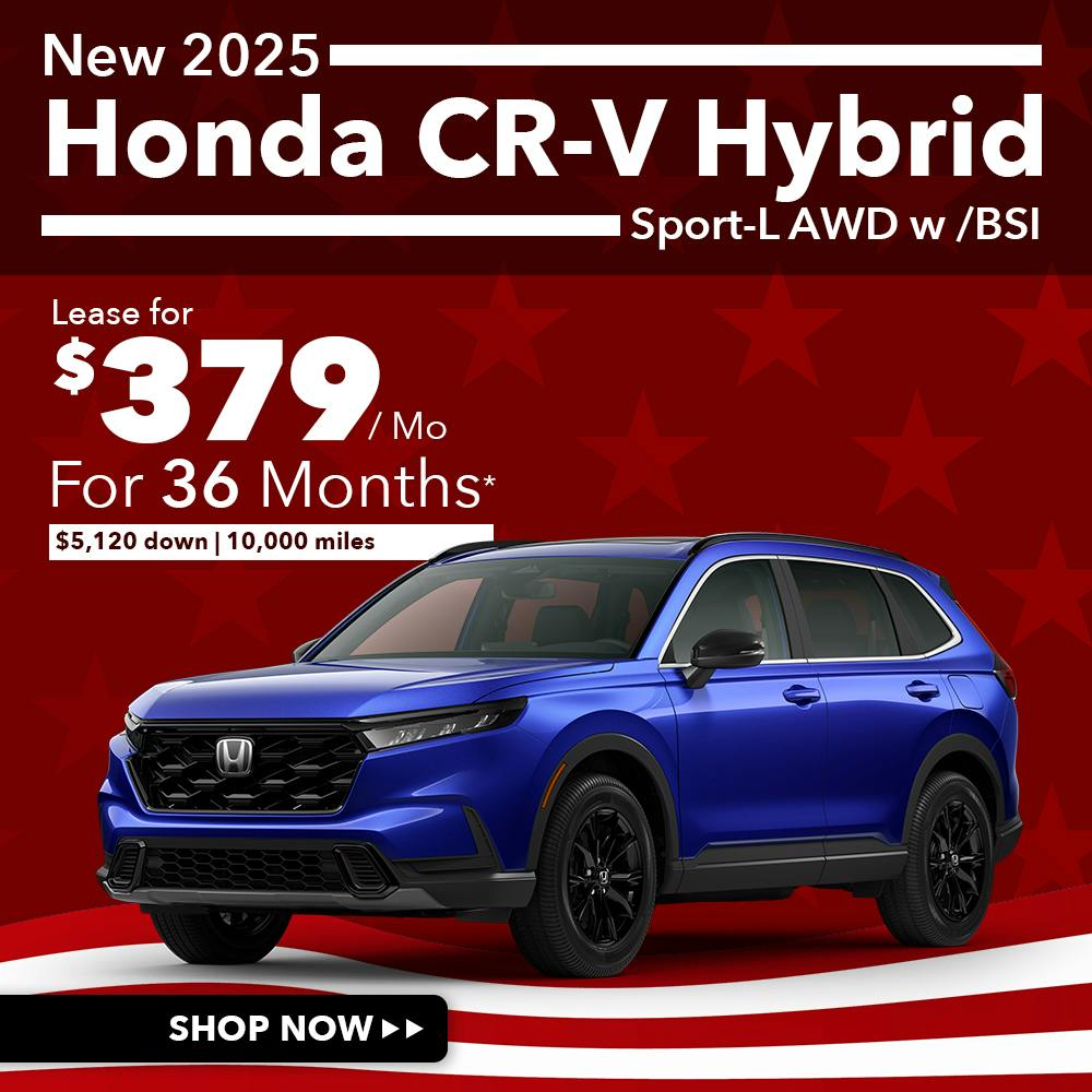 New 2025 Honda CR-V Hybrid Sport-L AWD w /BSI | Diehl Honda of Massillon